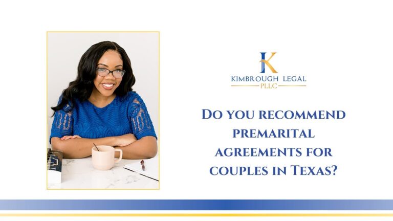 Do You Recommend Premarital Agreements For Couples In Texas?