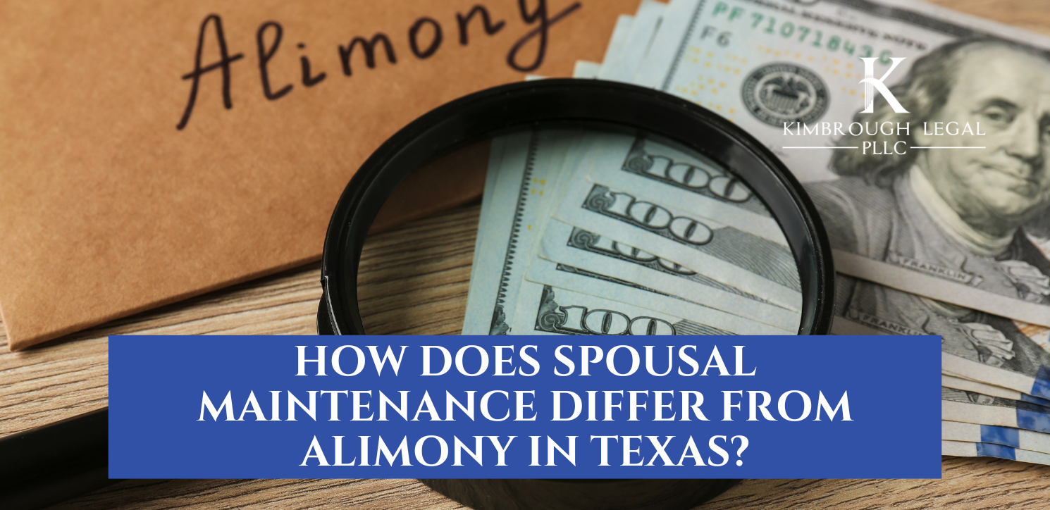 How Does Spousal Maintenance Differ from Alimony in Texas